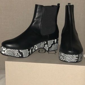 Urban Outfitters Eva Snakeskin Bootie